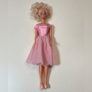 Barbie Doll in Pink Dress with Blonde Hair
